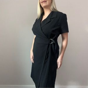 Vintage Black Belted Dress